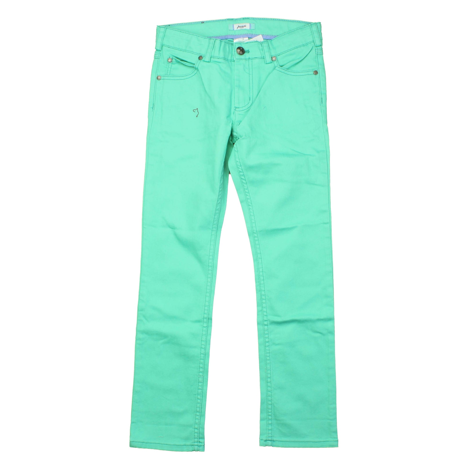 Jacadi Girls Green Jeans Size: 6Y | 10Y Green