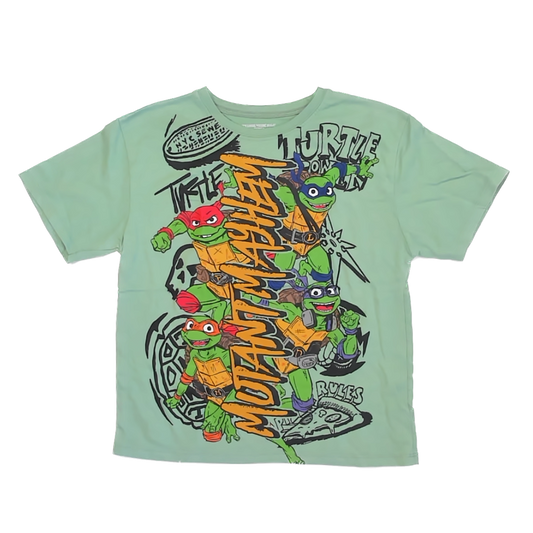 Teenage Mutant Ninja Turtles Boys Green T-Shirt Size: YLG (14-16 Years) Green