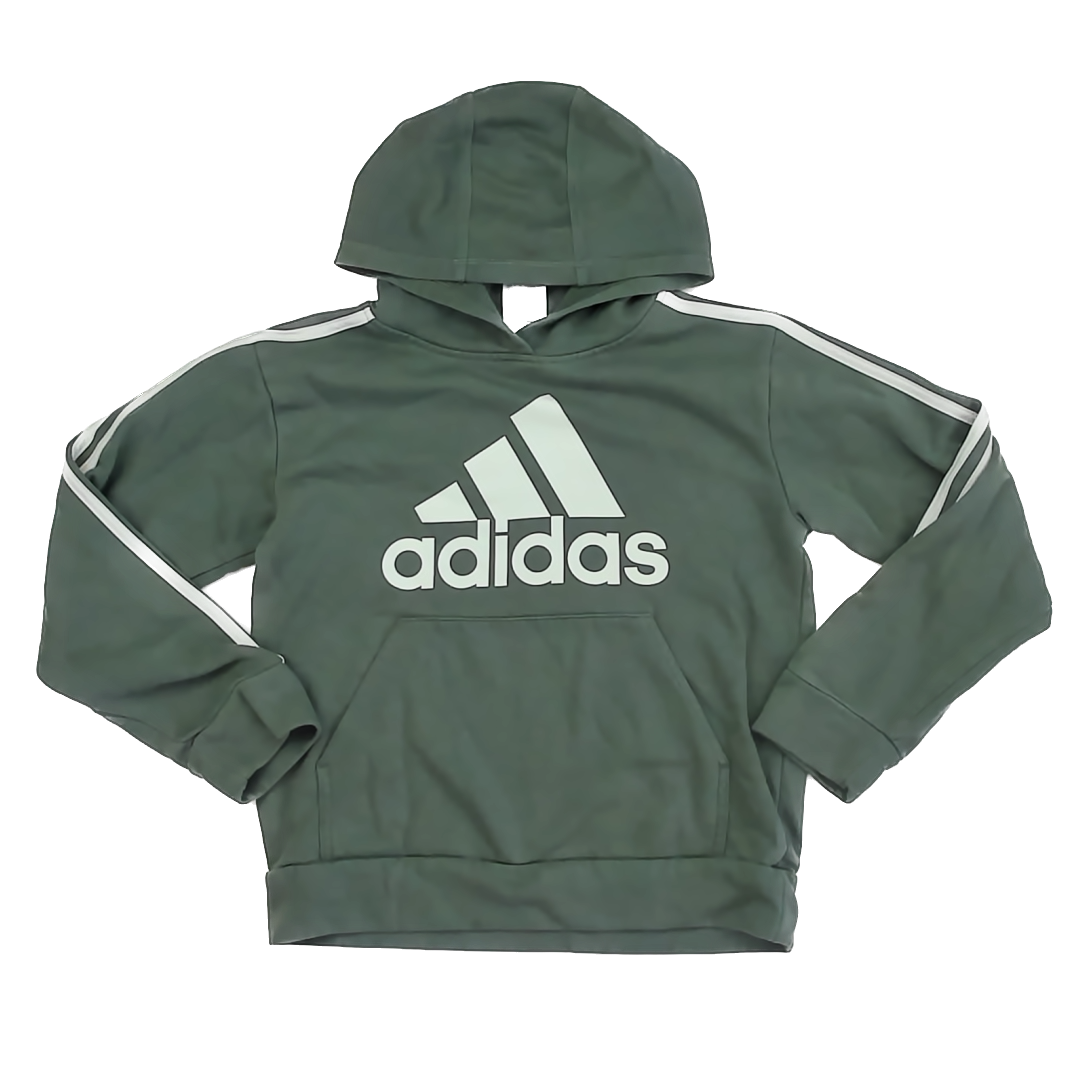 Adidas Boys Green Hoodie Size: 10-12 Years Green