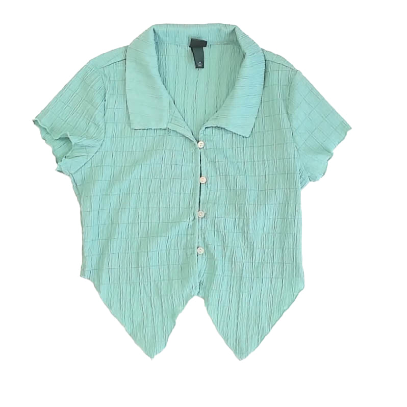 Wild Fable Girls Green Blouse Size: Junior XS Green
