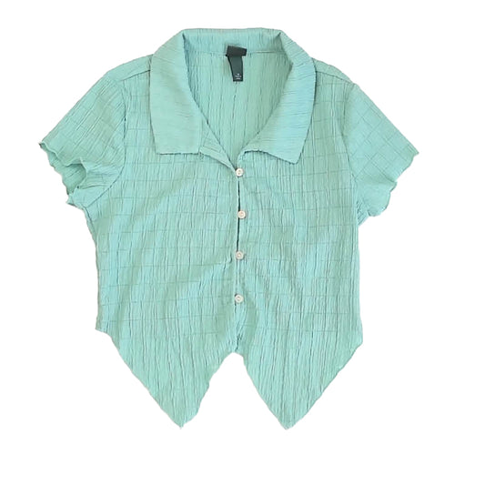 Wild Fable Girls Green Blouse Size: Junior XS Green