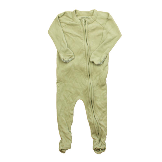Goumi Boys Green 1-piece footed Pajamas Size: 3-6 Months