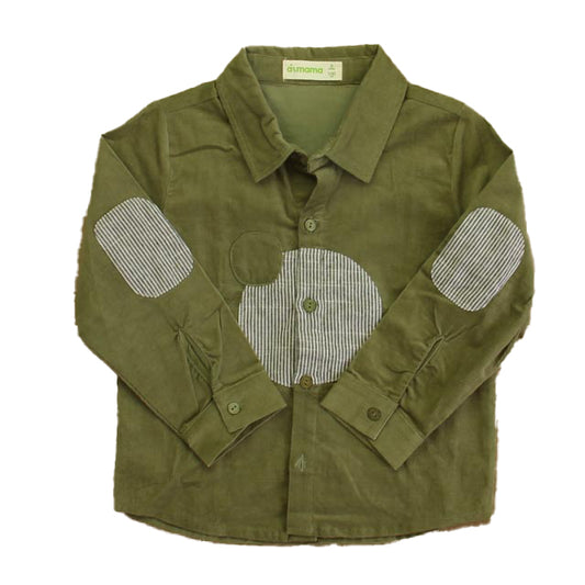 aimama Boys Green Button Down Long Sleeve Size: 3T