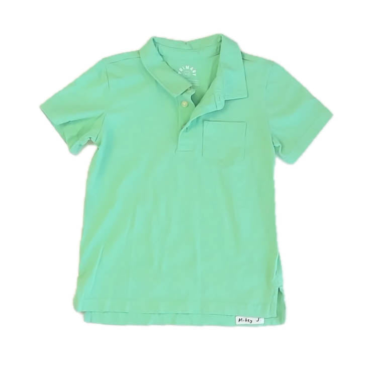 Primary.com Boys Green Polo Shirt Size: 4-5T Green