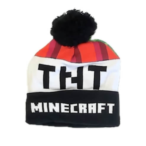 Minecraft Boys Green Winter Hat Size: 2-5T Green