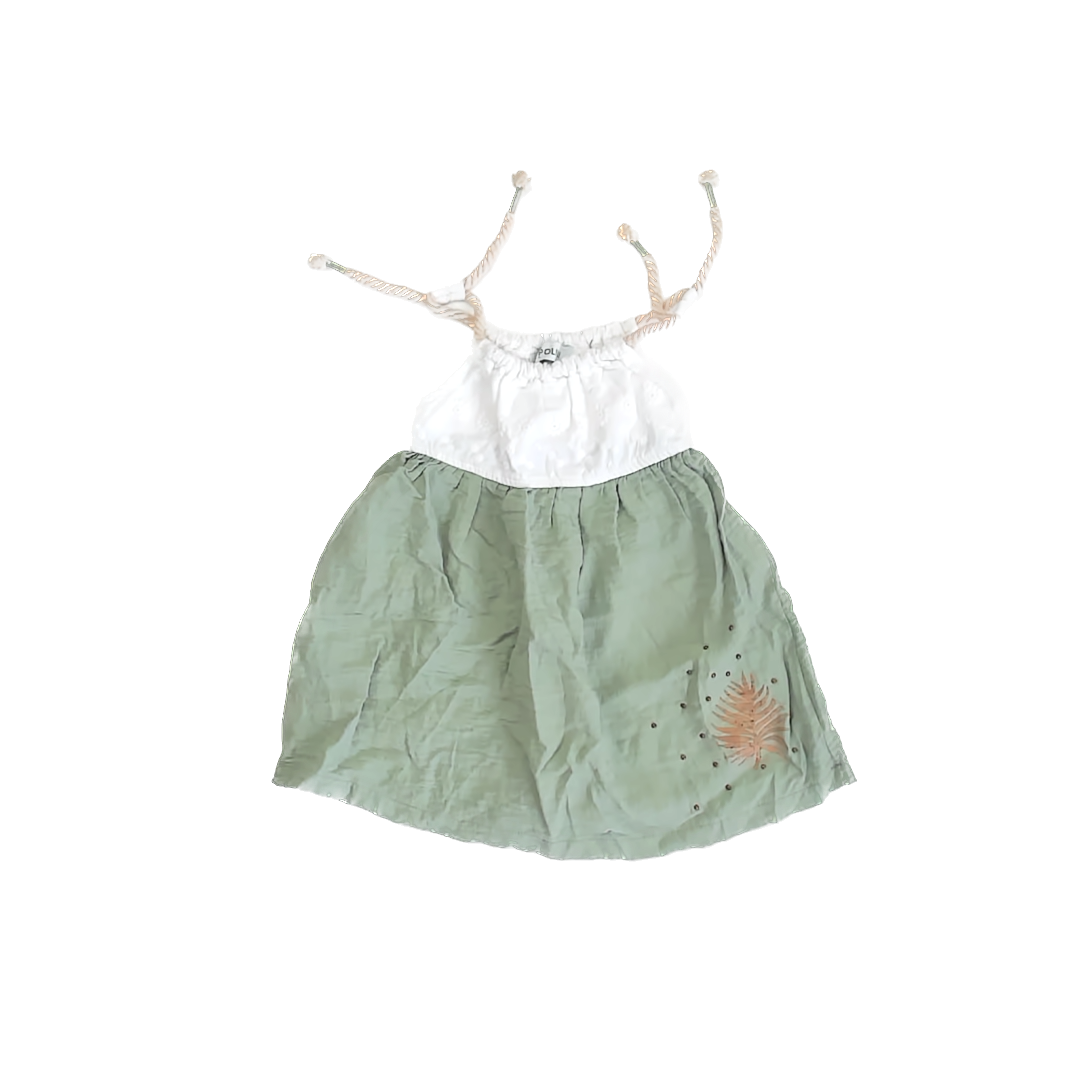 Chippolini Girls Green Dress Size: 18-24 Months Green