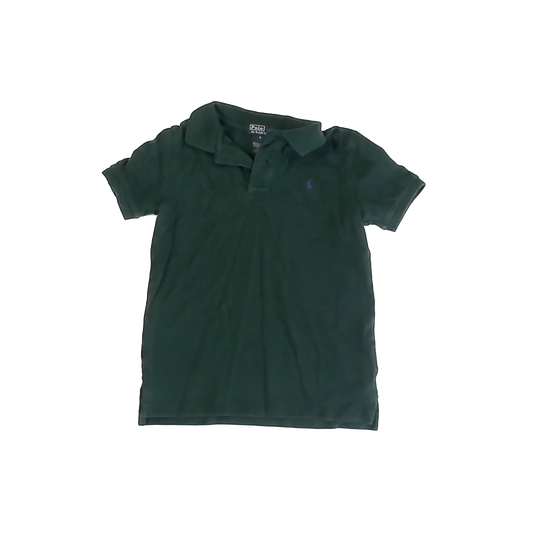 Ralph Lauren Boys Green Polo Shirt Size: 7 Years Green