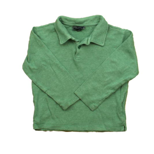 Oscar de la Renta Boys Green Rugby Shirt Size: 6 Years