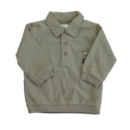 Jacadi Boys Green Rugby Shirt Size: 6 Months Green