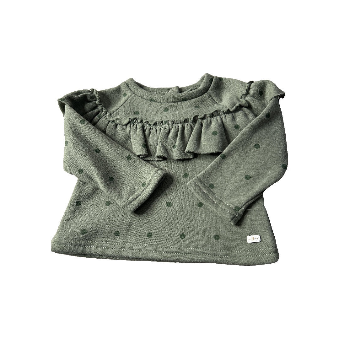 7 For All Mankind Girls green Sweater Size: 6-9 months green