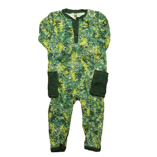 Tea Collection Boys Green Long Sleeve Outfit Size: 18-24 Months Green