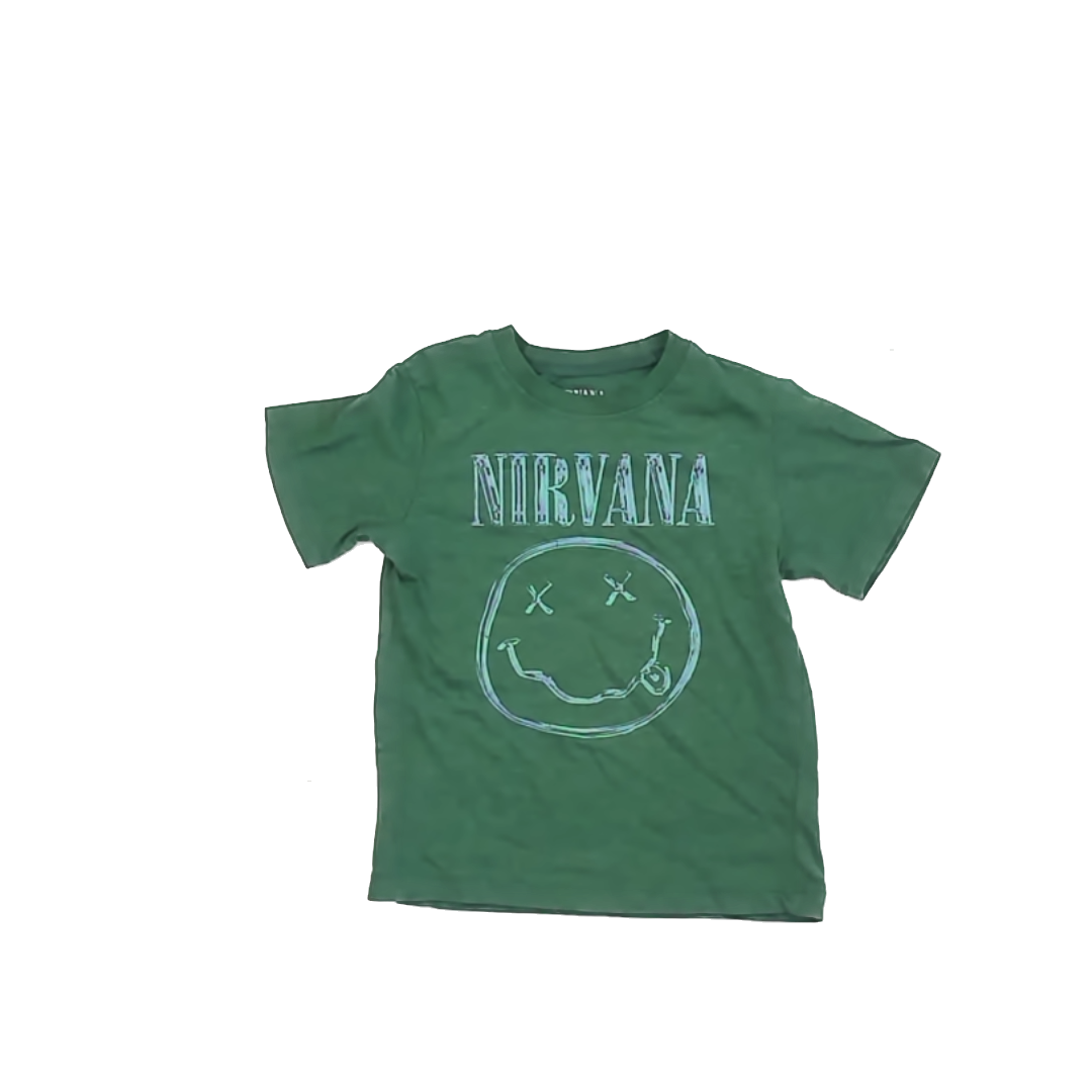 Nirvana Boys Green T-Shirt Size: 5T Green