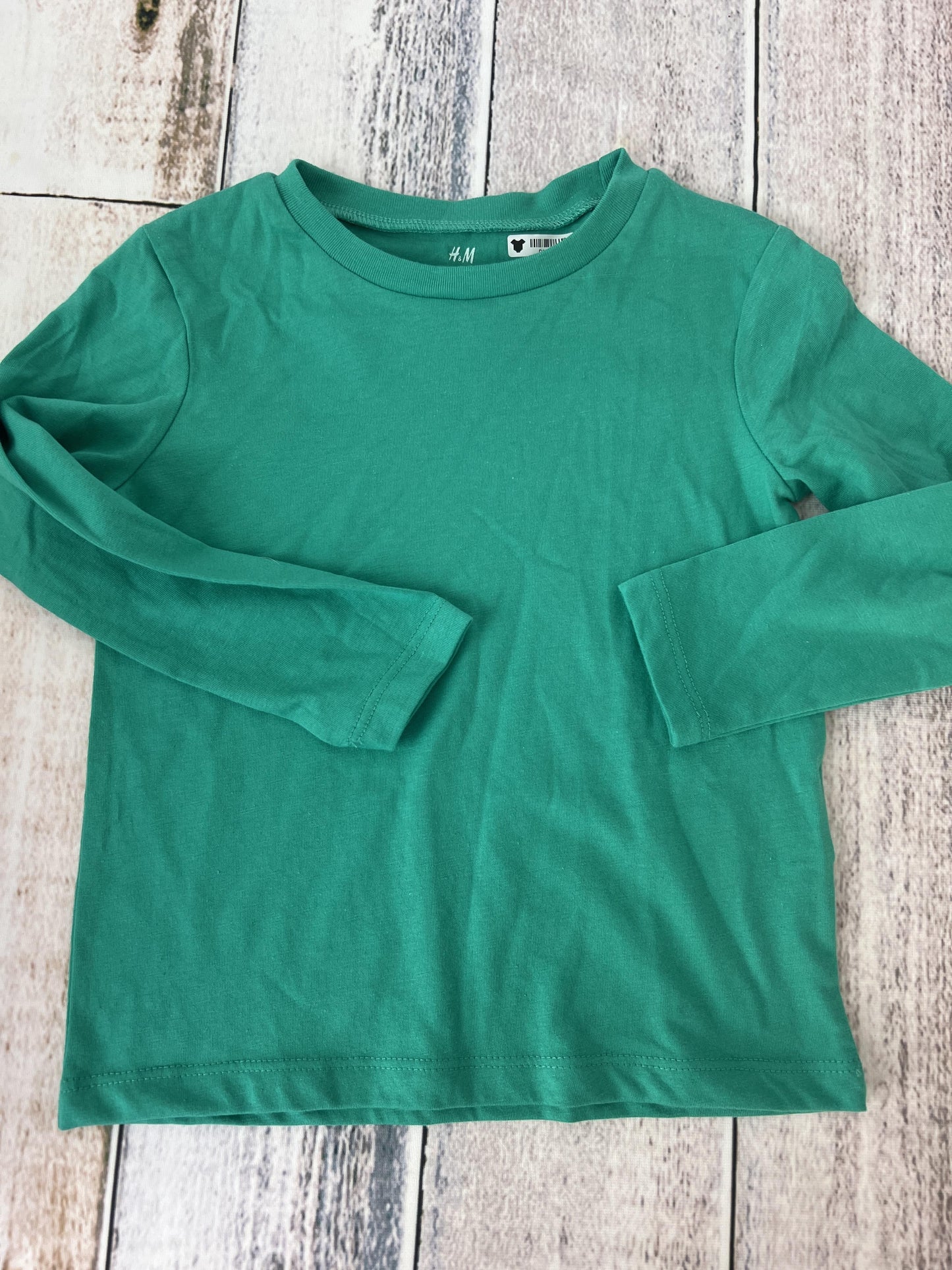 H&M Boys green Long Sleeve Shirt Size: 3T green