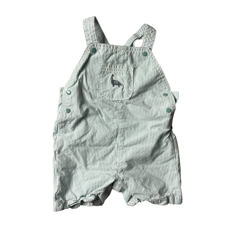 Carters Boys Green Overall Shorts Size: 12 months Green