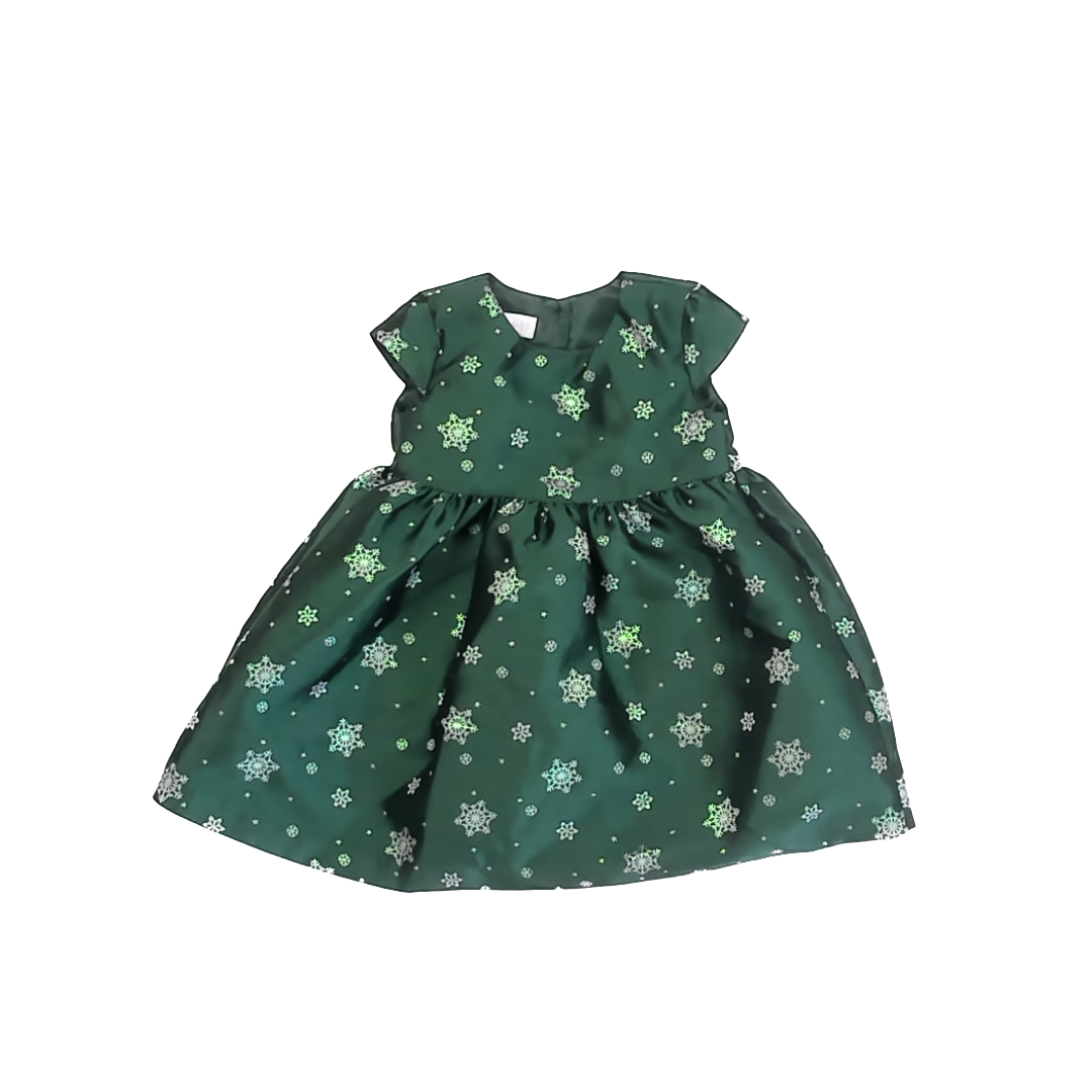 Bonnie Baby Girls Green Special Occasion Dress Size: 18 Months Green