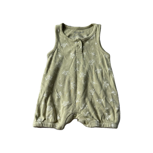 Goumi Unisex green Romper Size: 0-3 months green