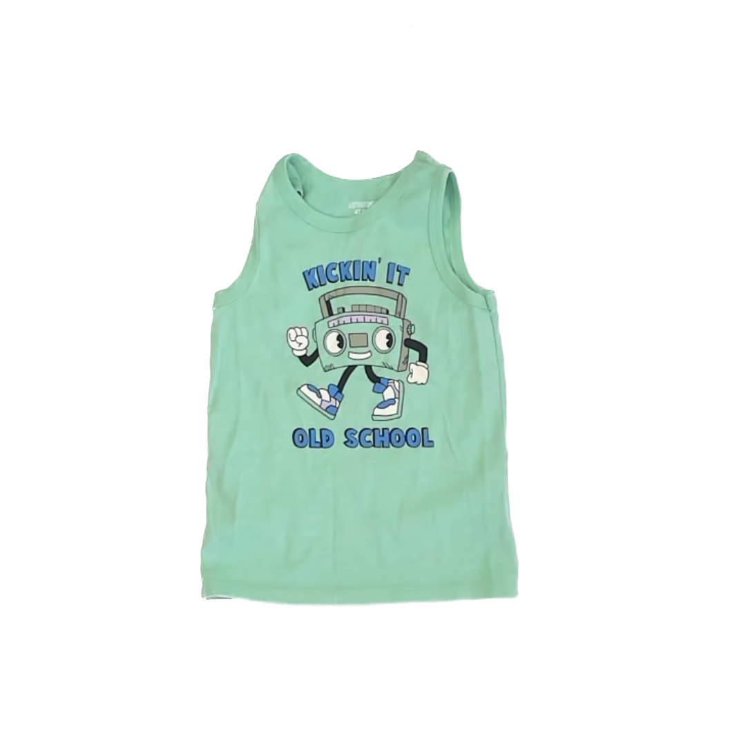Garanimals Boys Green Tank Top Size: 4T Green