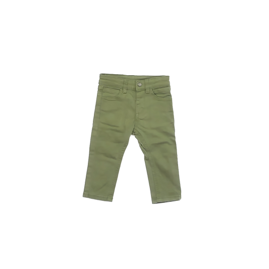 Mayoral Boys Green Jeans Size: 9 Months Green