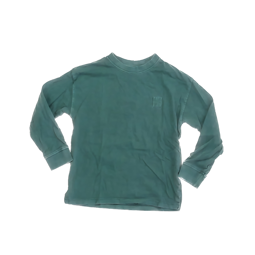 Zara Boys Green Long Sleeve T-Shirt Size: 7 Years Green