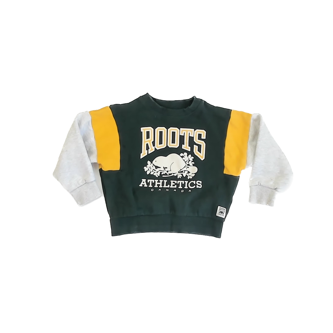 Roots Boys Green Sweatshirt Size: 4T Green