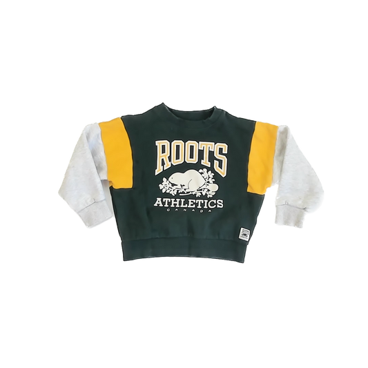Roots Boys Green Sweatshirt Size: 4T Green