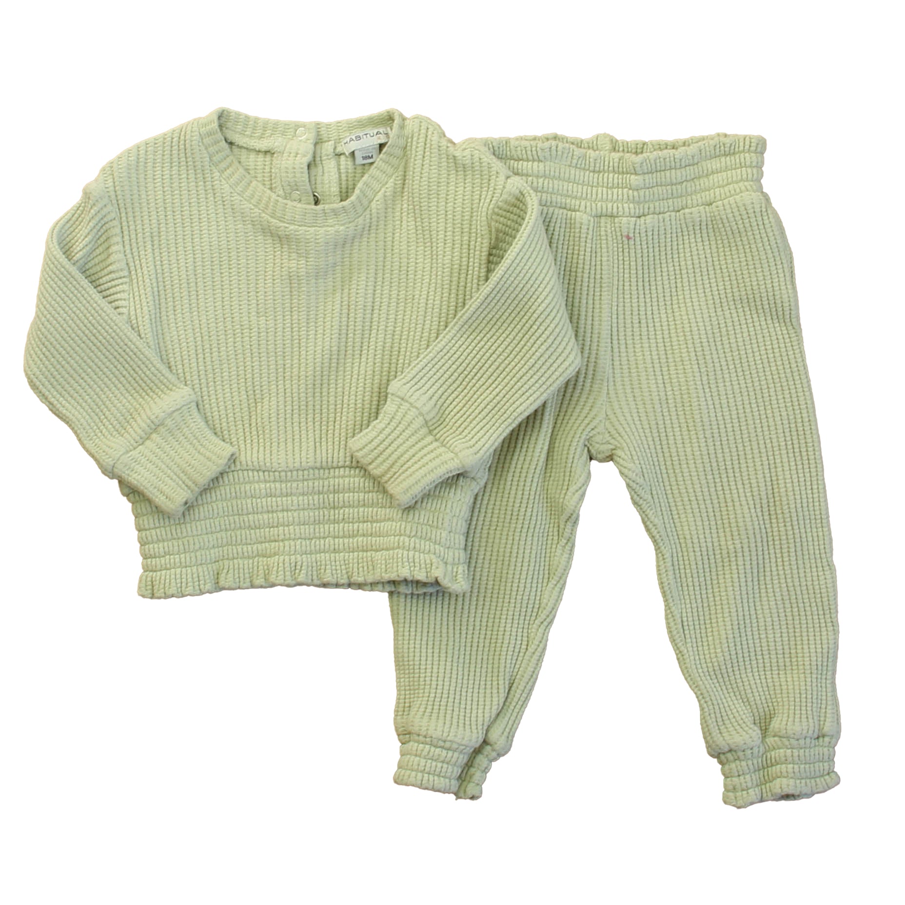 Habitual Girl Girls Green Apparel Sets Size: 18 Months Green