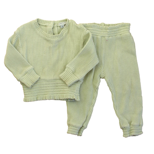Habitual Girl Girls Green Apparel Sets Size: 18 Months Green