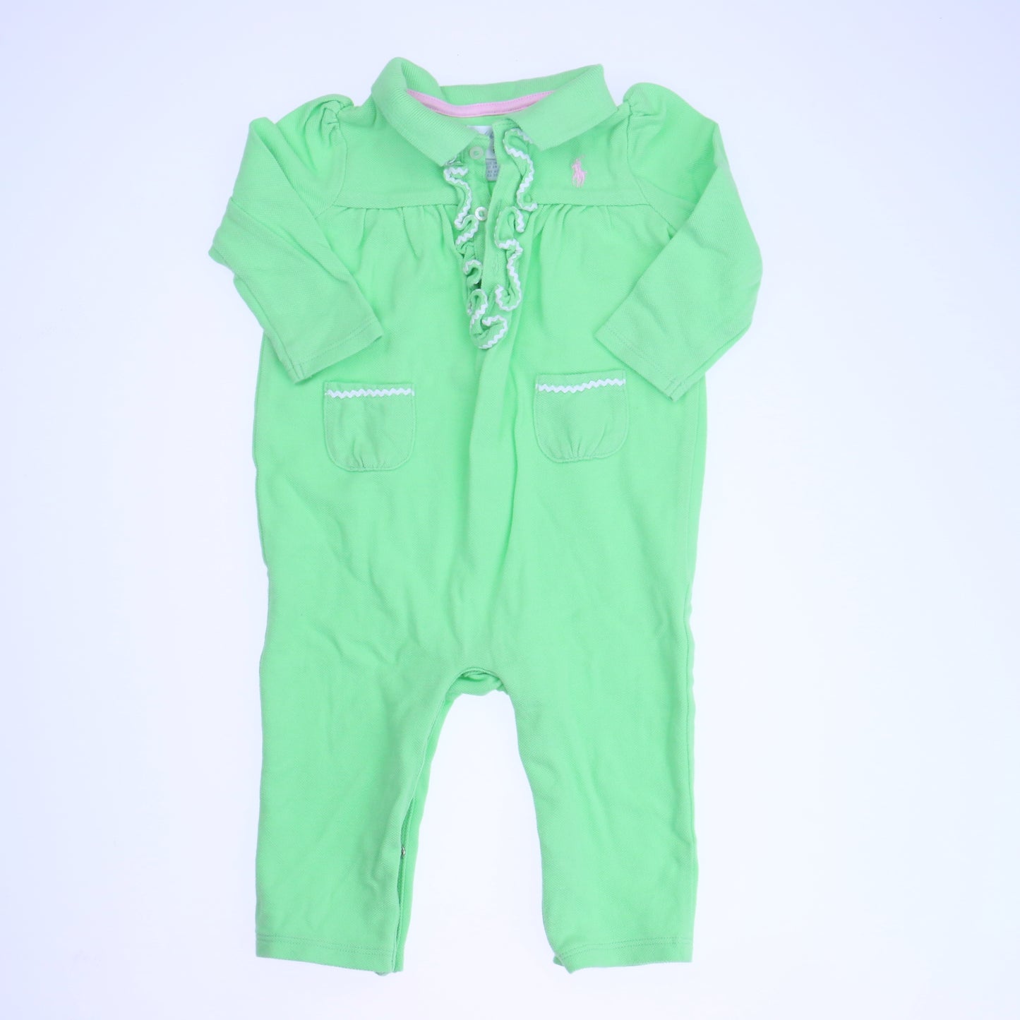 Ralph Lauren Girls Green Long Sleeve Outfit Size: 9 Months Green