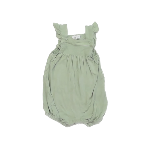 Angel Dear Girls Green Romper Size: 3-6 Months Green