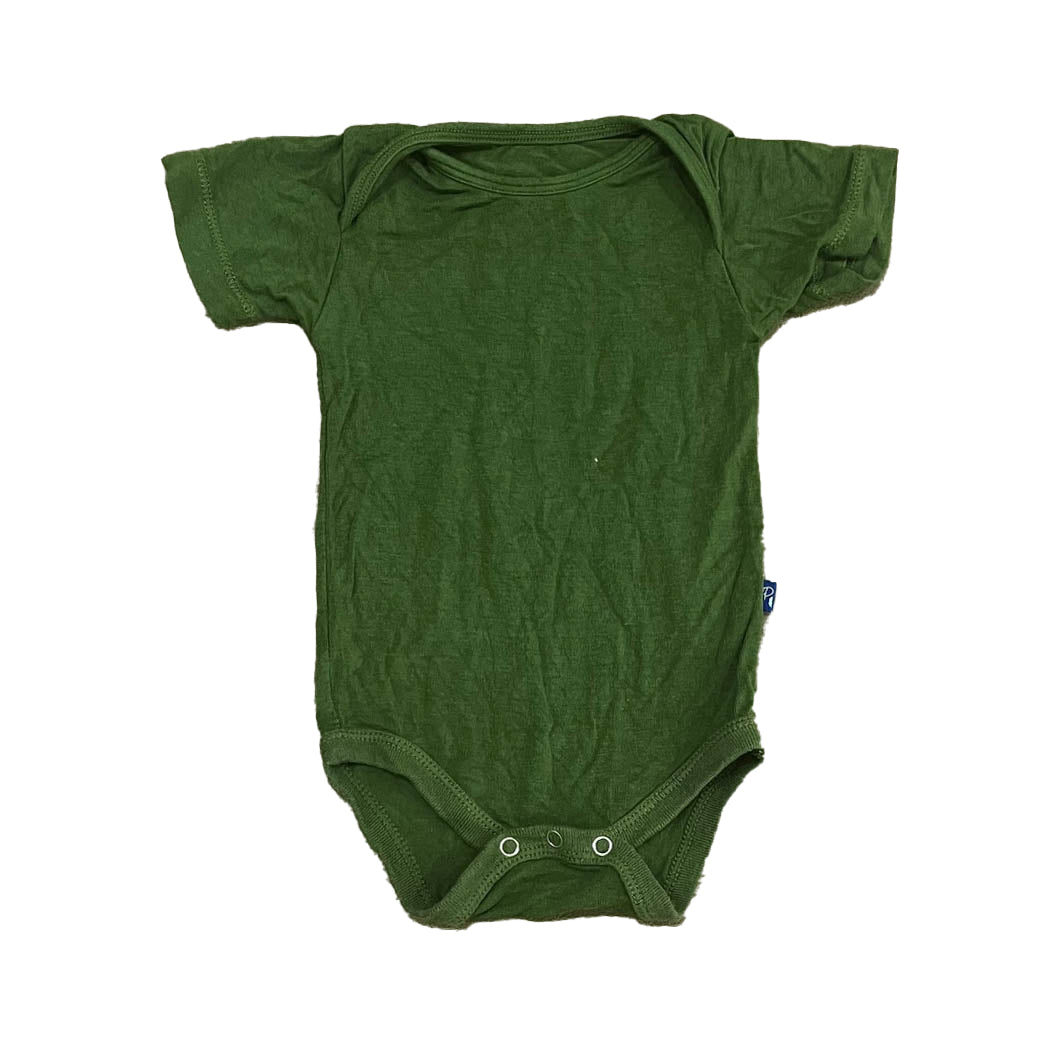 Kickee Pants Boys Green Onesie Size: 0-3 Months Green