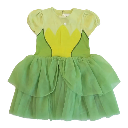 Magical Mamas Girls Green Dress Size: 6-7 Years Green