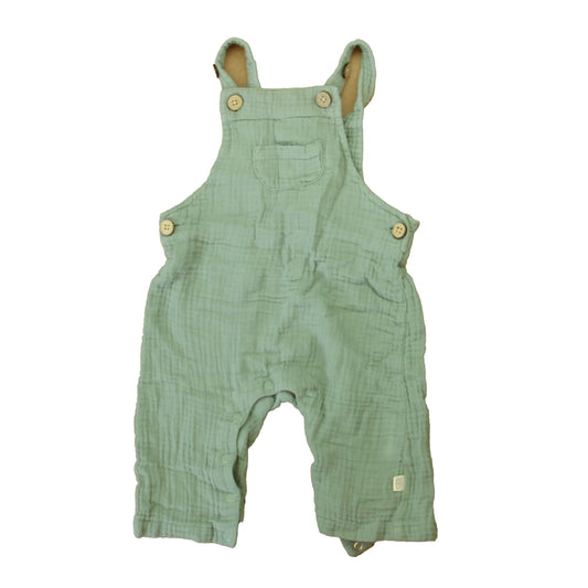 Elegant Baby Boys Green Overalls Size: 6-9 Months