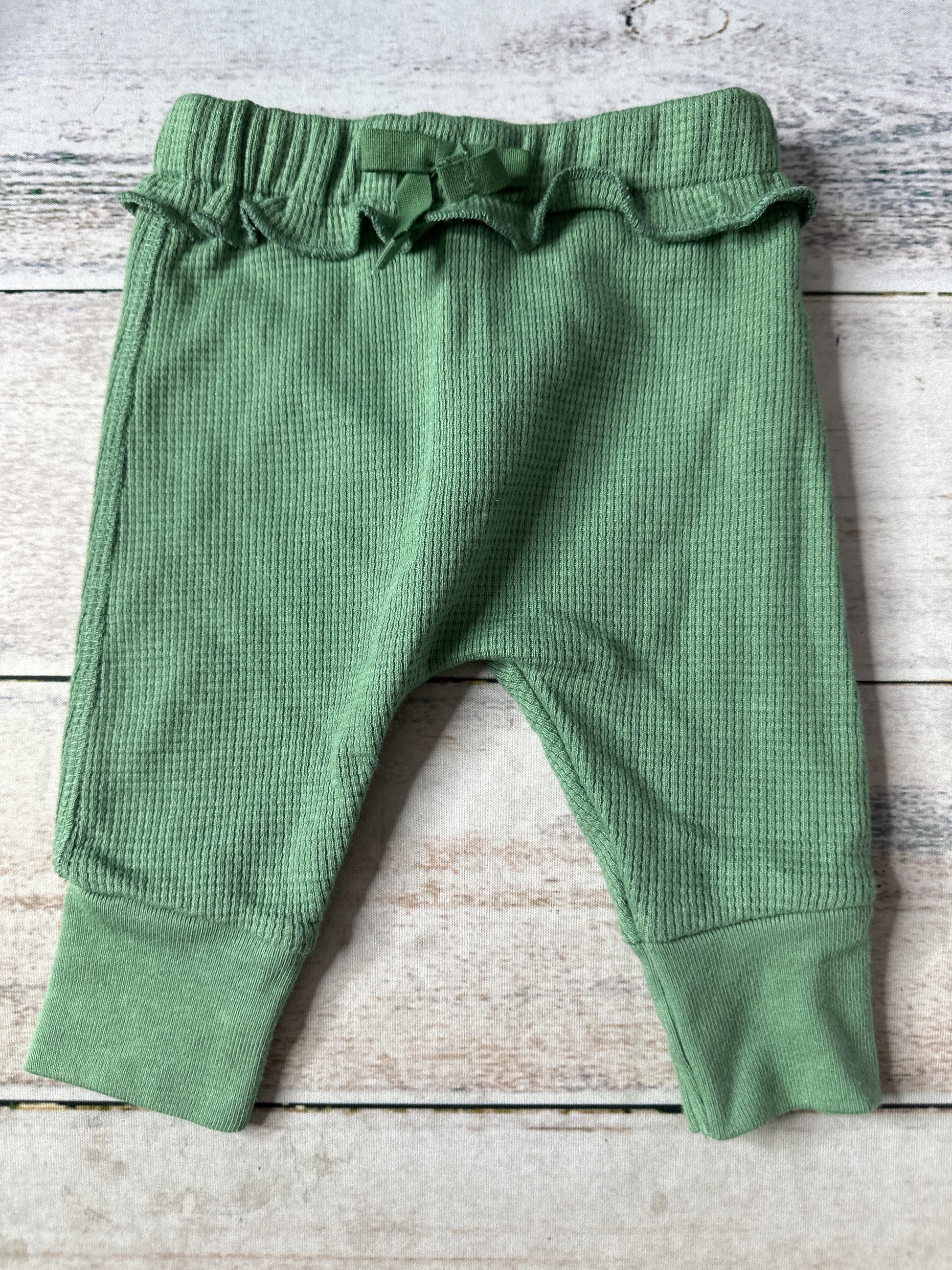 Oliver & Rain Unisex green Pants Size: 3 months green