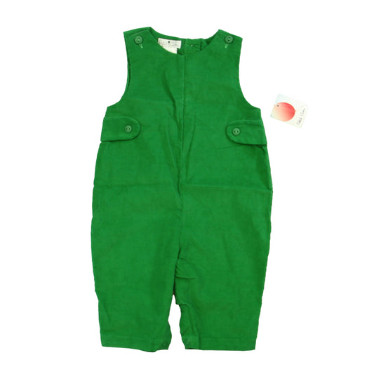 Petit Ami Boys Green Romper Size: 9 Months Green