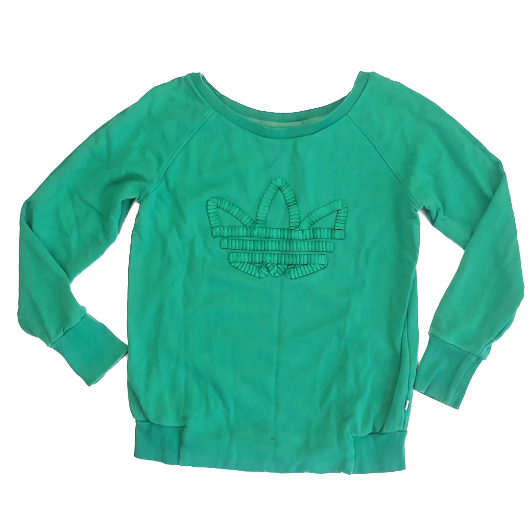 Adidas Girls Green Sweatshirt Size: Adult M Green