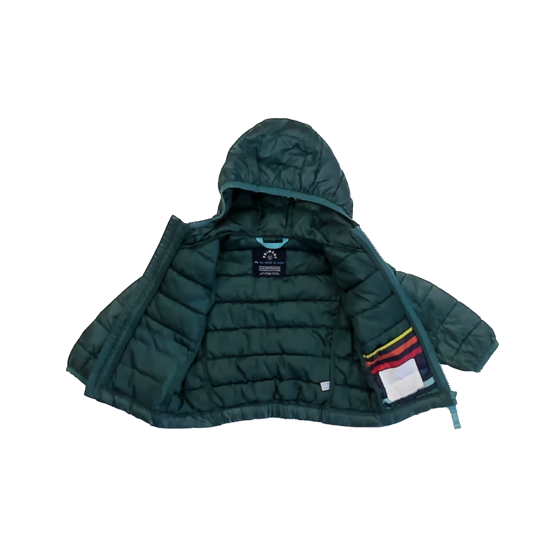 Primary Girls Green Winter Coat Size: 12-18 Months Green