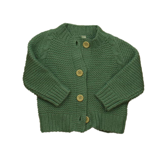 Peyton & Scout Girls Green Cardigan Size: 0-3 Months