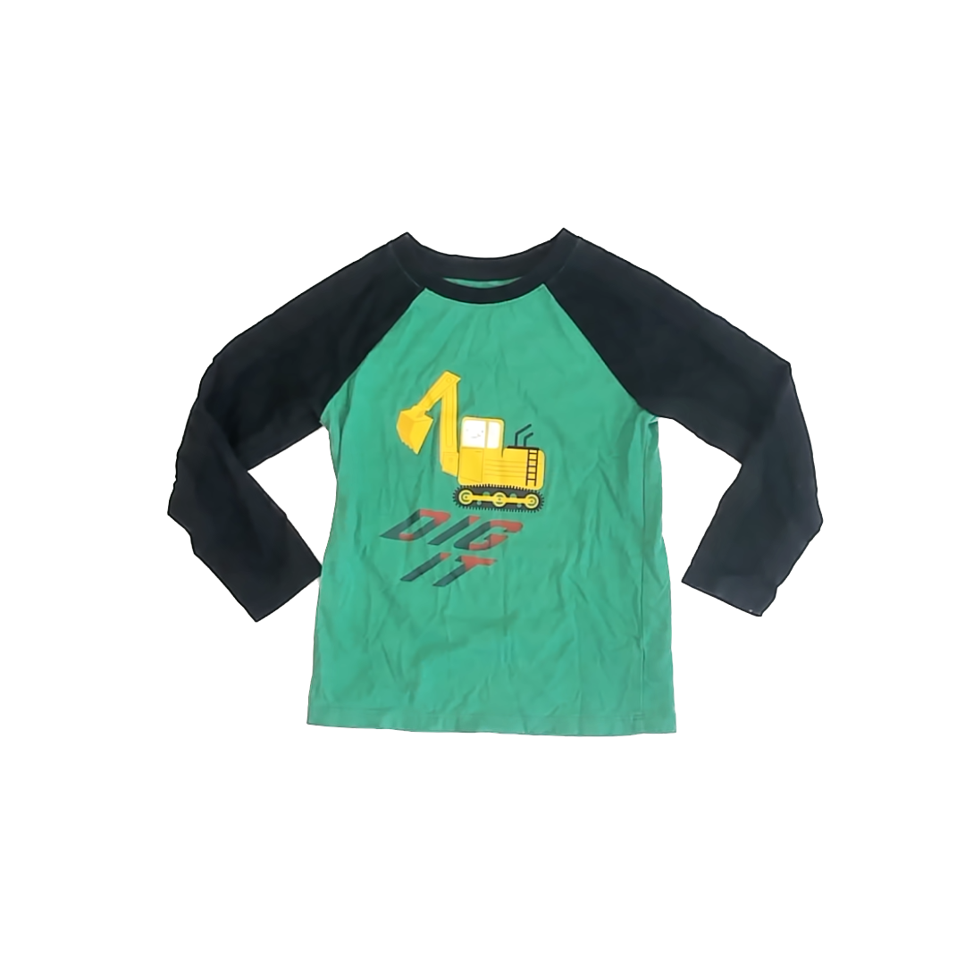 Old Navy Boys Green Long Sleeve T-Shirt Size: 5T Green
