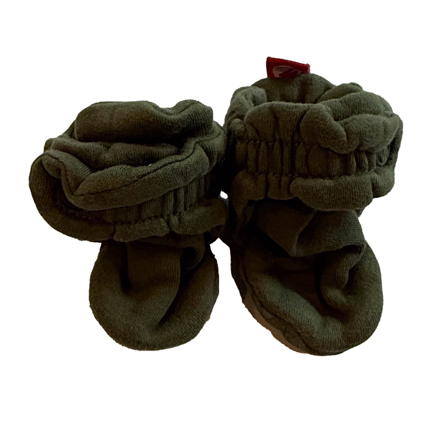 Zutano Unisex Green Booties Size: 3 Months Green
