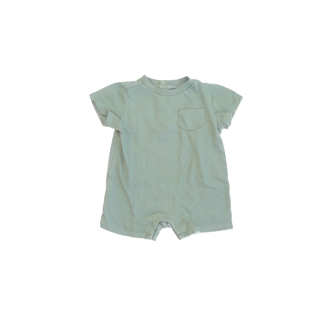 Little Lad Boys Green Romper Size: 18 Months Green