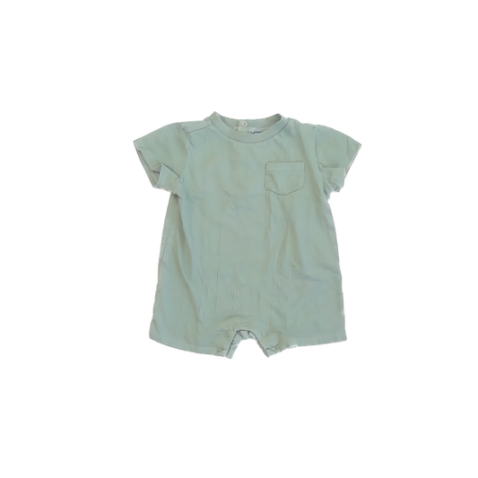 Little Lad Boys Green Romper Size: 18 Months Green