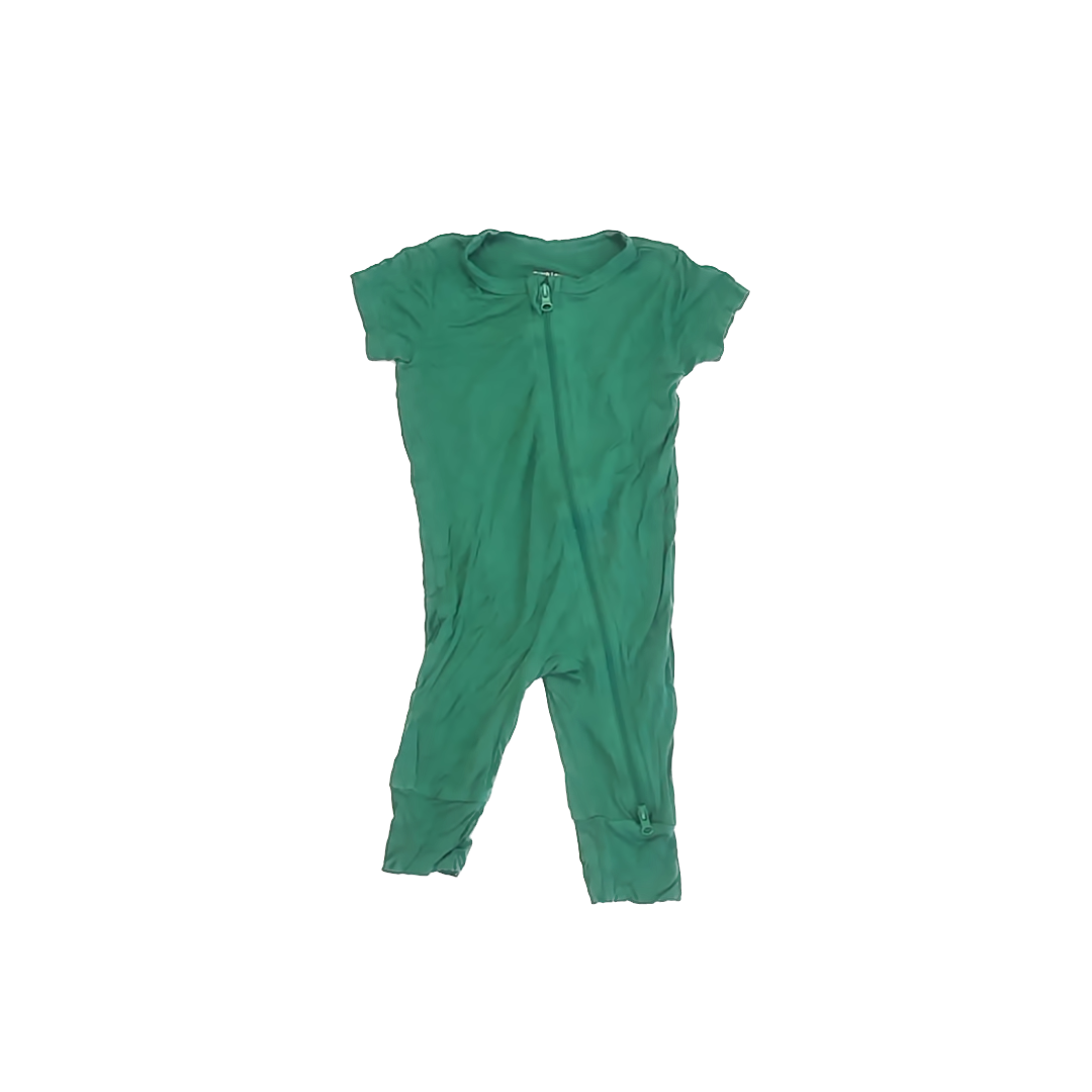 Teach Leanbh Unisex Green 1-piece Non-footed Pajamas Size: 3-6 Months Green