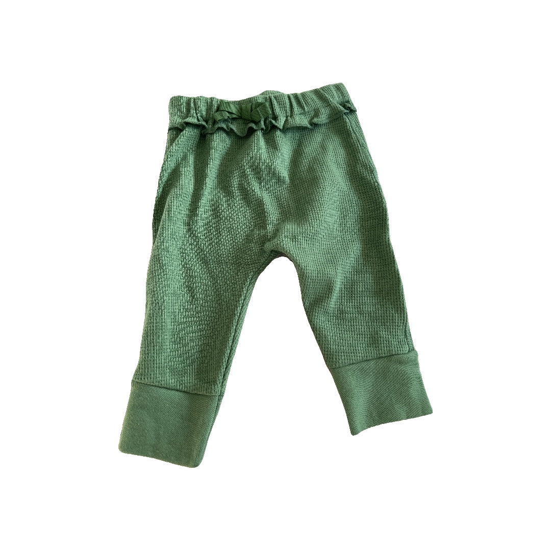 Oliver & Rain Unisex green Pants Size: 6 months green
