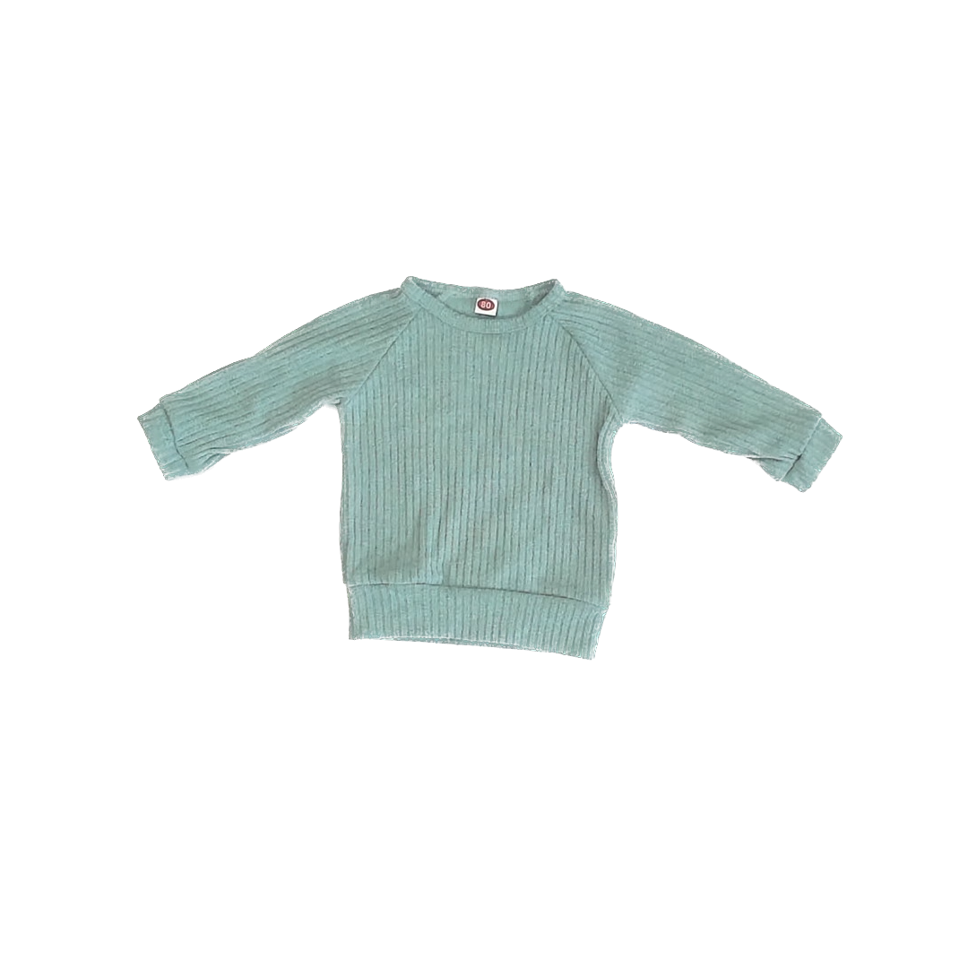 Unknown Girls Green Sweater Size: 12-18 Months Green