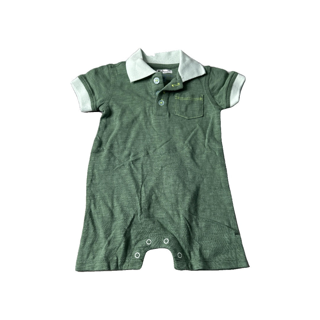 Rockets of Awesome Boys green Romper Size: 6-12 months green
