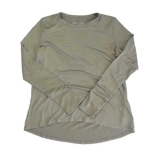 American Eagle Girls Green Long Sleeve Shirt Size: Junior XS Green