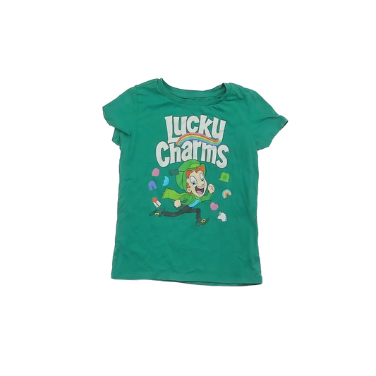 Lucky Charms Girls Green T-Shirt Size: M (10-12 Years) Green