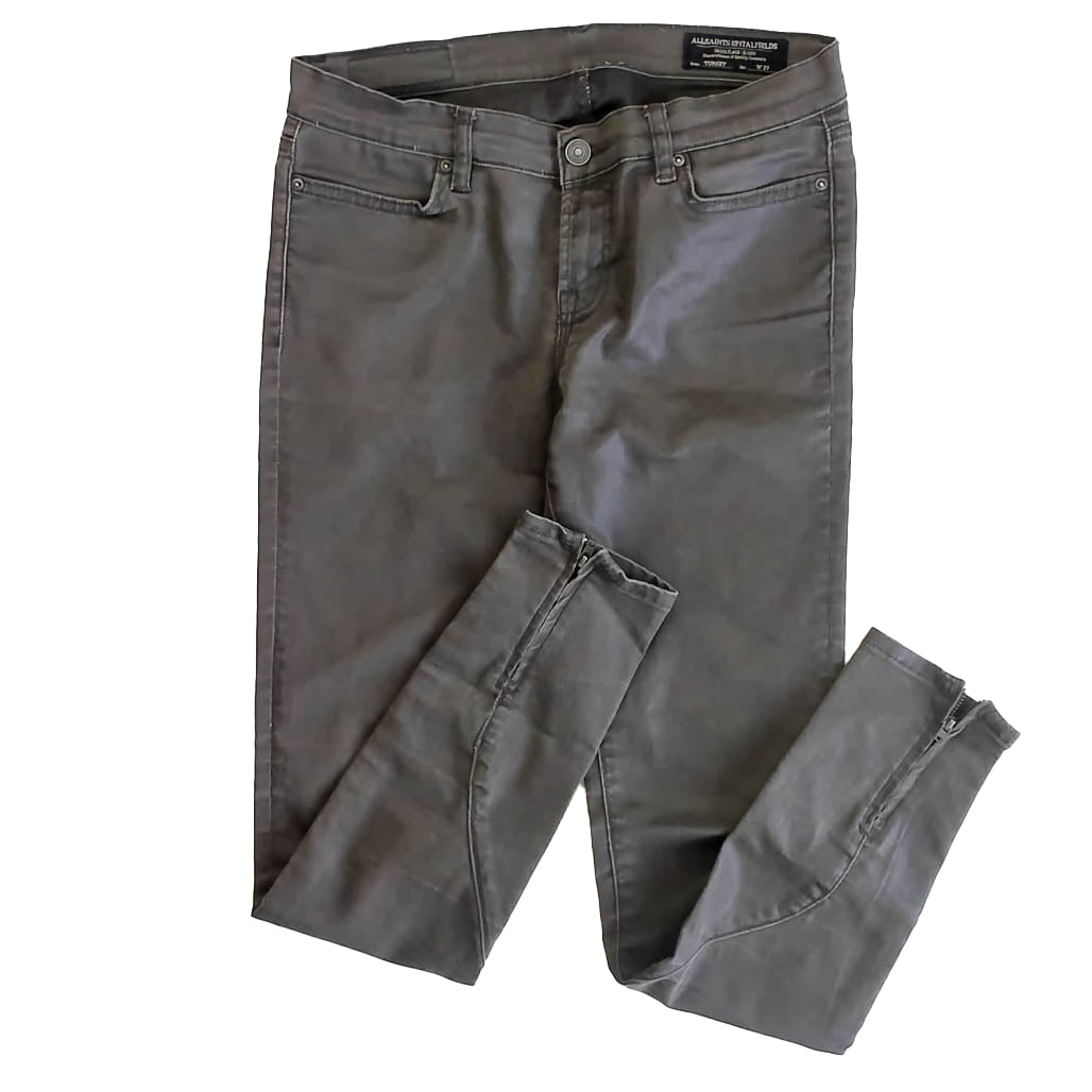 All Saints Girls Green Jeans Size: Junior 27 Green