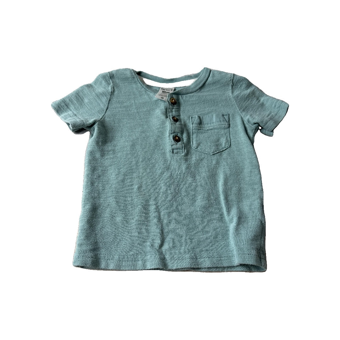 Carters Boys green T-Shirt Size: 18 months green