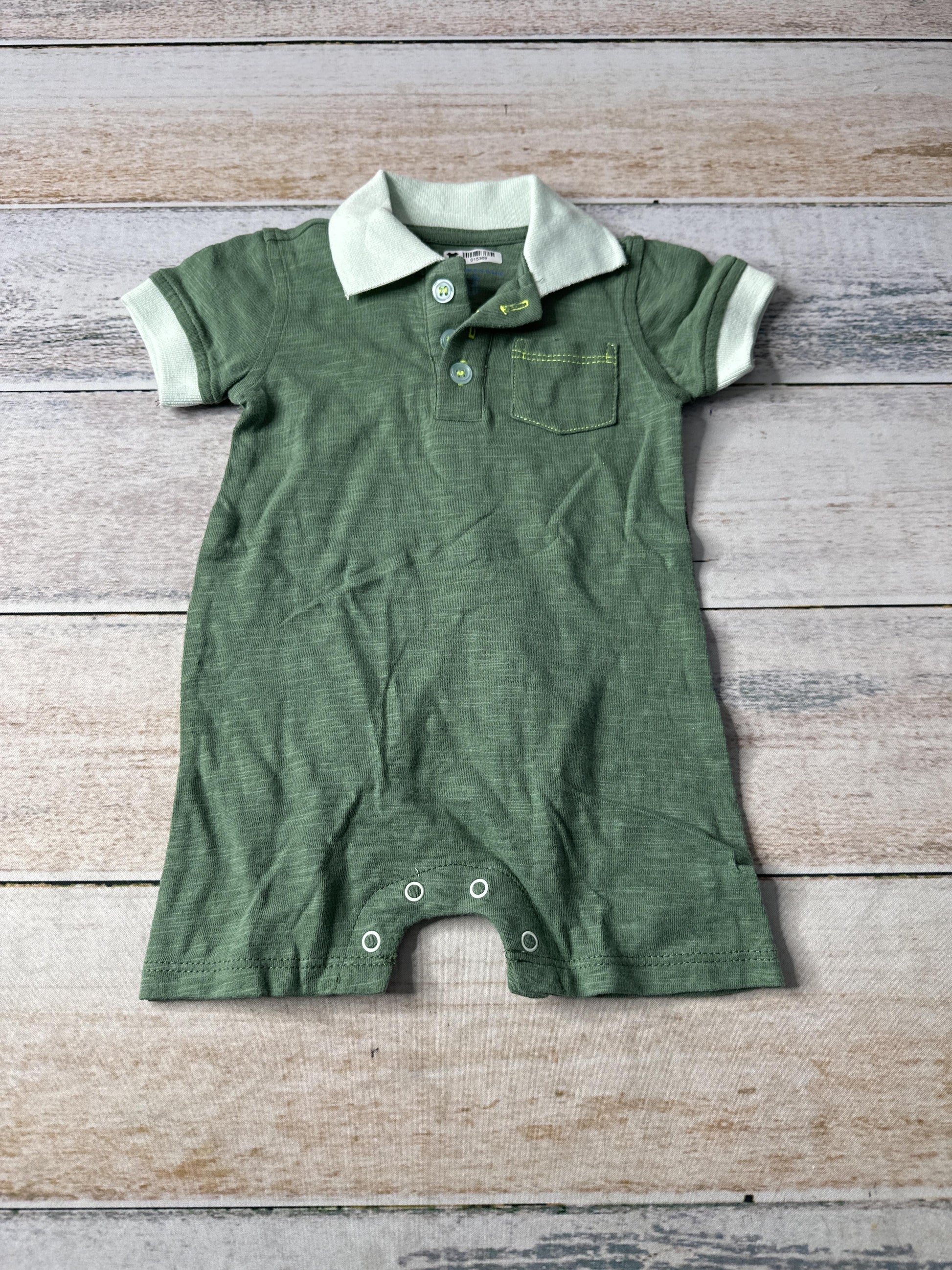 Rockets of Awesome Boys green Romper Size: 6-12 months green